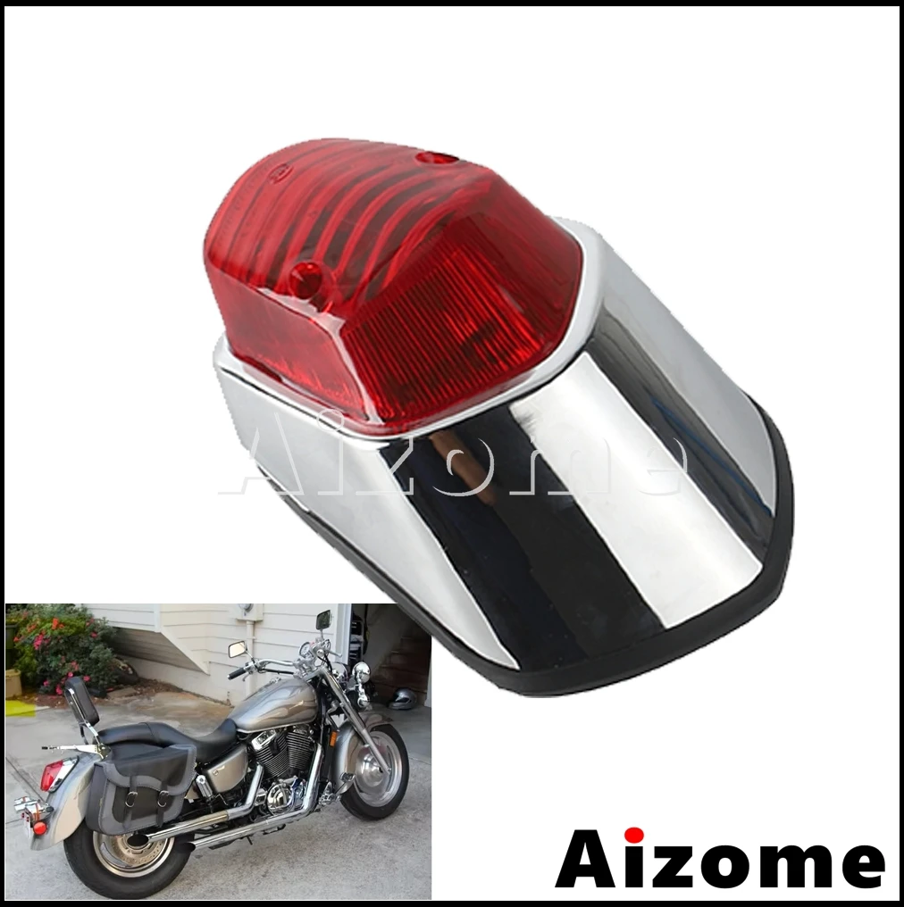 Universal Motorcycle Tail Light For Harley Yamaha Suzuki Honda Shadow Sabre 1100 VT1100C2 VT400 VT750 Taillight Brake Stop Light