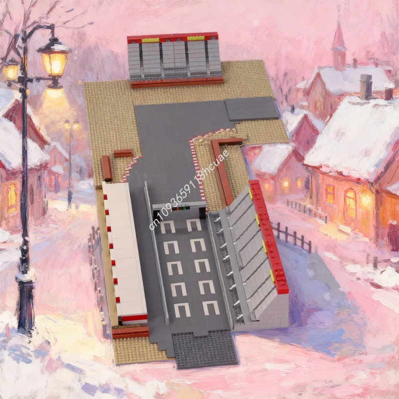 

4609pcs MOC Modular Streetscape Mini Micro Scale Race Model Building Blocks Construction Toy Christmas Gifts Brick Kids