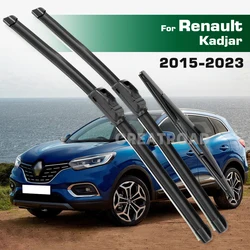 GREATROAD Wiper LHD&RHD Front & Rear Wiper Blades Set For Renault Kadjar 2015 - 2023 Windshield Windscreen Window Brushes