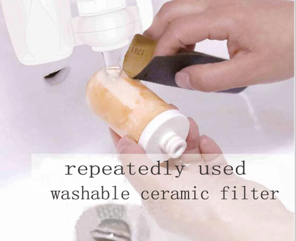 0.1micro washable ceramic&carbon nano energy combined filter candle/cartridge/replacement for Tap Faucet Filter QY-TF001p