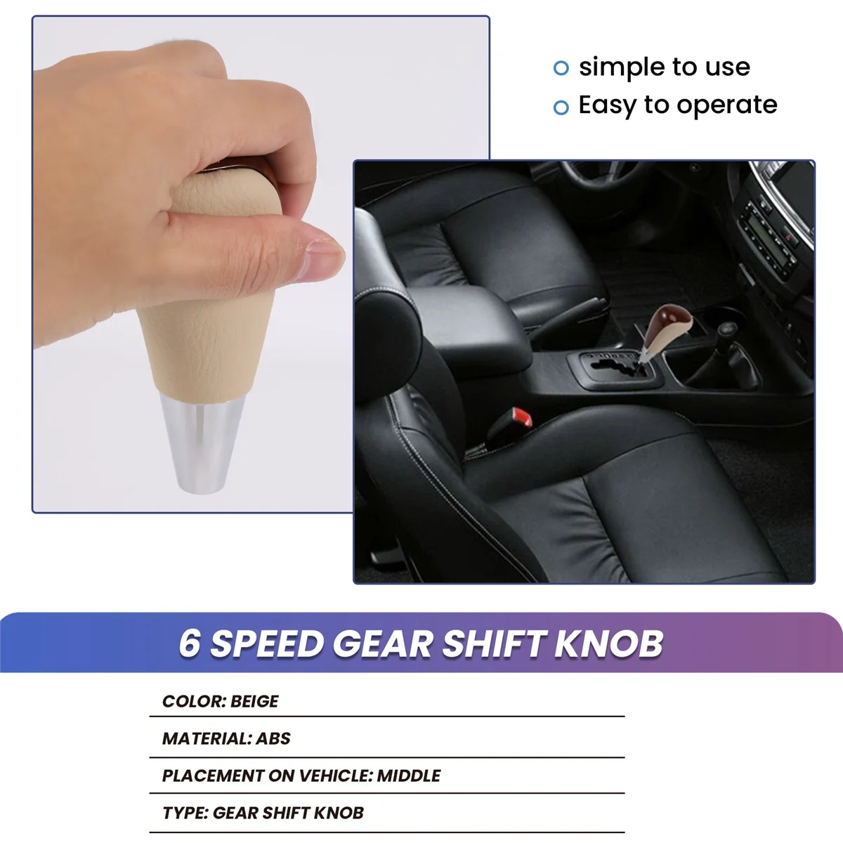 Perilla de cambio de marchas automático para coche, palanca de cambios para/Fortuner Crown Land Cruiser