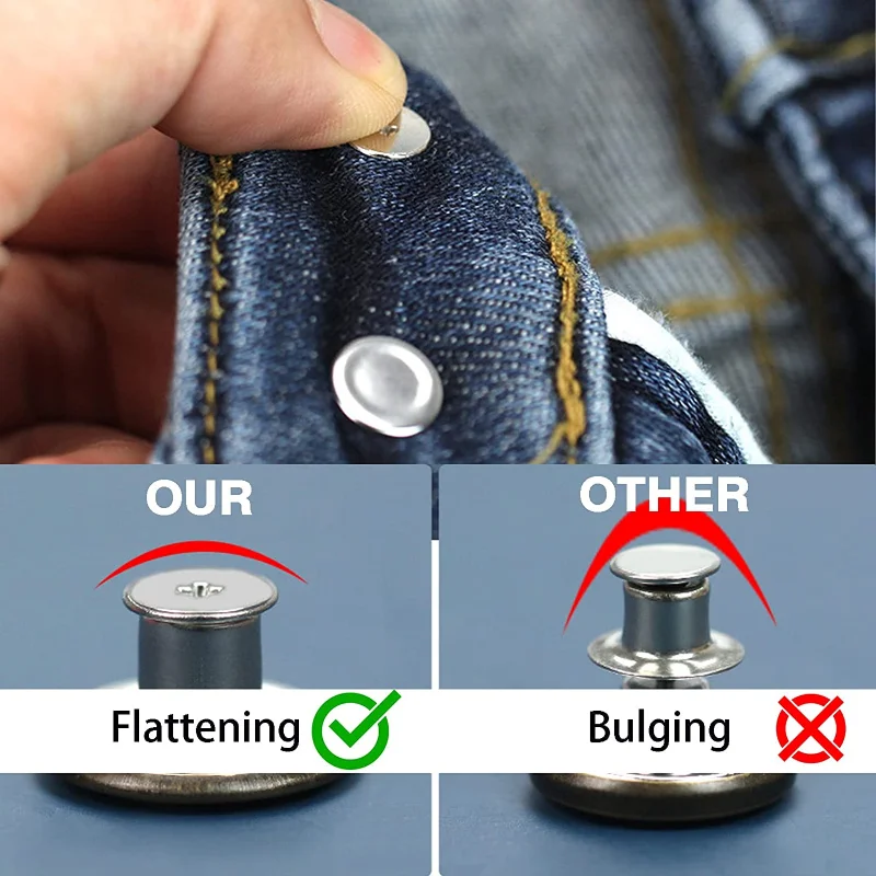 10Pcs Metal Buttons Snaps Screwdriver For Clothes Jeans Retro Free Sewing Adjustable Detachable Reusable Decoration Sewing Tools