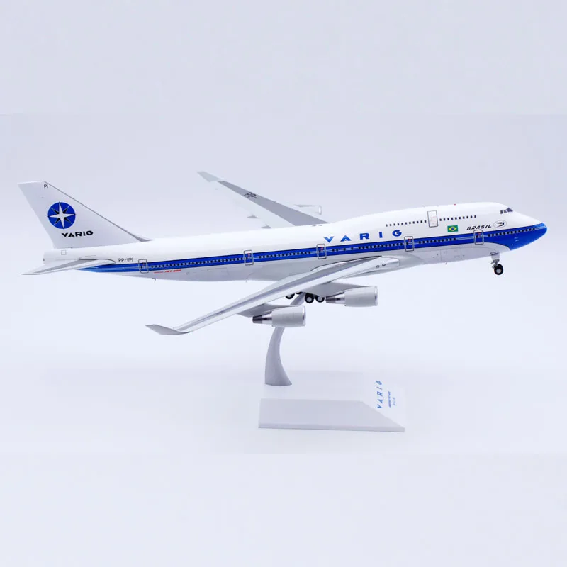 LH2292 Alloy Collectible Plane Gift JC Wings 1:200 Varig Airlines Boeing B747-400 Diecast Aircraft Jet Model PP-VPI With Stand