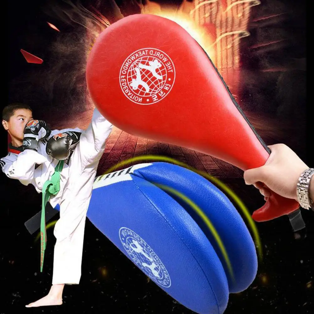 Children Boxing Hand Target Martial Thai Kick Sanda Training Taekwondo Boxing Pads Karate Mitt Focus Punch Pads Foot Target