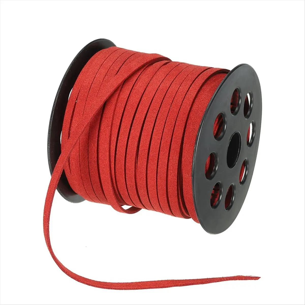 ABJS Flat Suede Leather Lace, 5mm Faux Suede Leather Cord for Making Necklace Bracelet Jewelry Tassel Crafts