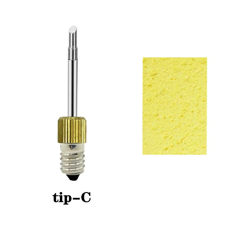 E10 Interface Soldering Iron Tips Welding Tips USB Soldering Tip Set B C K Type Wireless Battery Soldering Tip