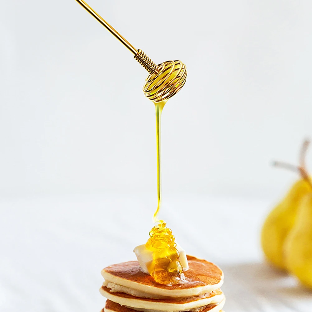 

3Pcs Multi-Function Honey Dipper Sticks Convenient Household Stirring Accessory Fine Workmanship Viscous Substance Drizzle Toast