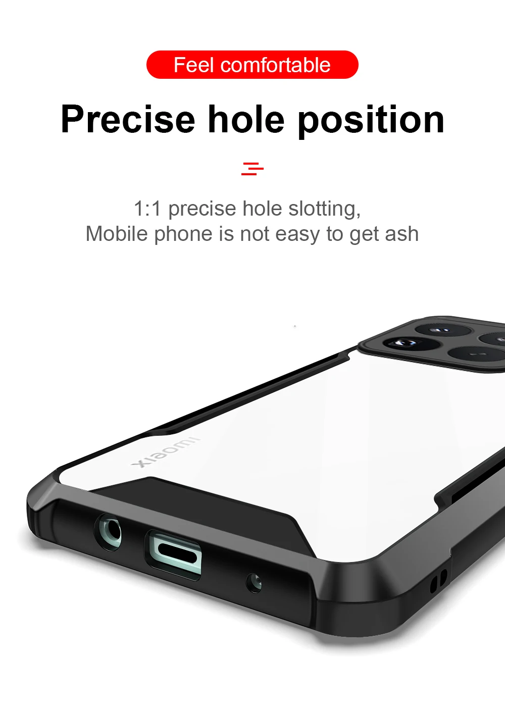 حافظة هاتف لهاتف Xiaomi Mi 15 Pro 15Pro 14T 13T 12T 11T Pro غطاء مقاوم للصدمات من الأكريليك الشفاف على Xiaomi15 14TPro 13TPro Shell