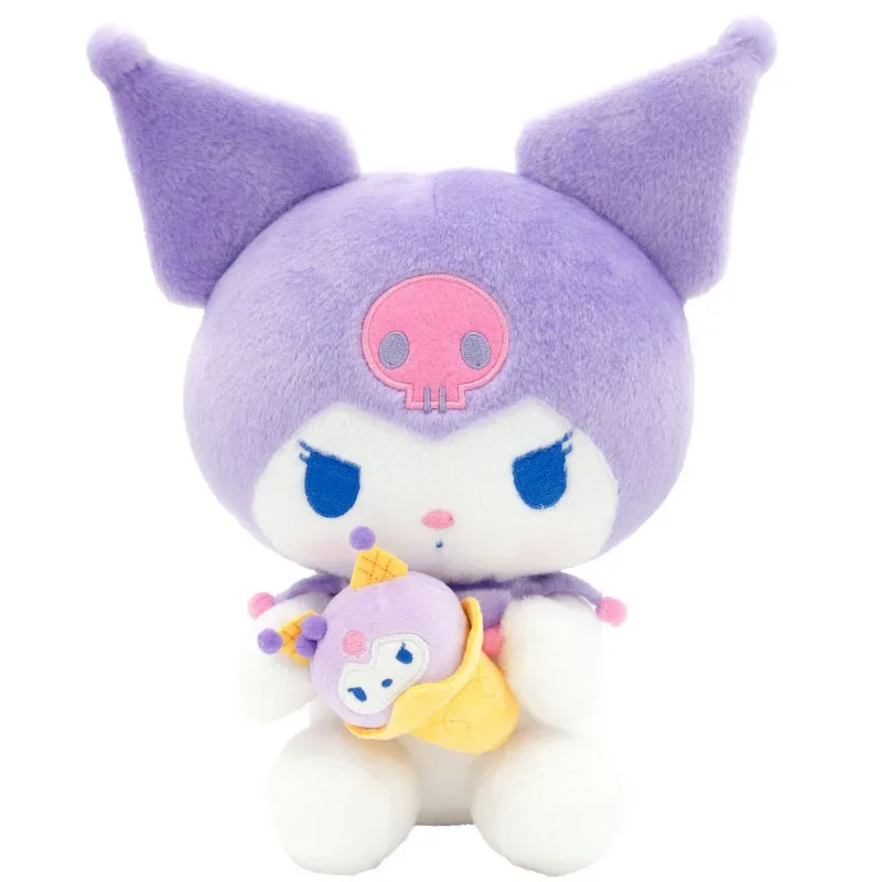 

30 см Sanrio Kuromi мороженое мультяшная плюшевая кукла мягкая подушка игрушки аниме украшения для комнаты для девочек и детей подарки на день рождения и Рождество