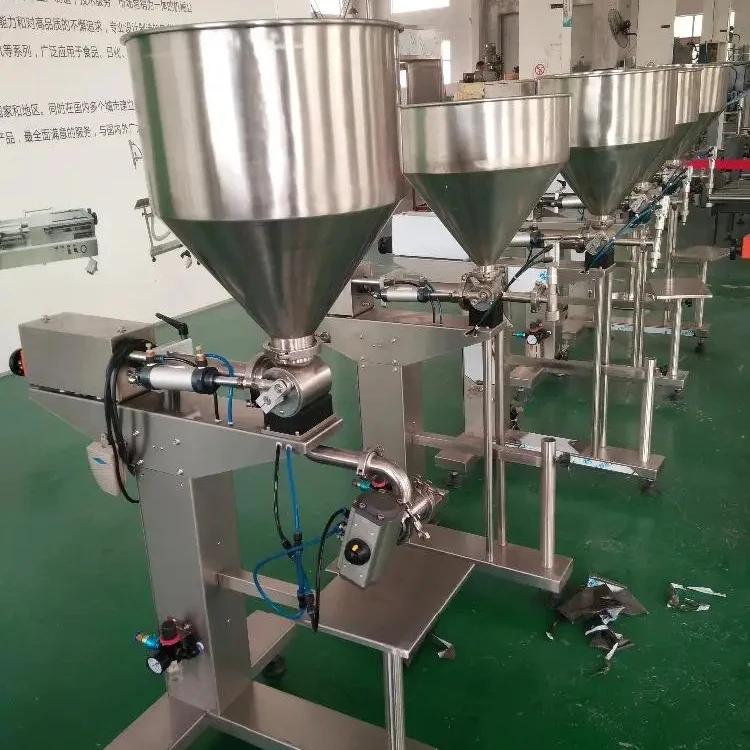 

Small Business Semi Auto Pickles Sauce Fruit Jam Glass Jar Filling Machine
