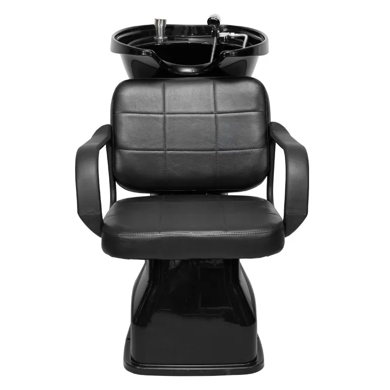 #Beauty and Hairdressing Sitting Semi Recumbent Hair Washing Bed, Washing Bed, Adjustable Plastic Basin, Small Beauty Chair