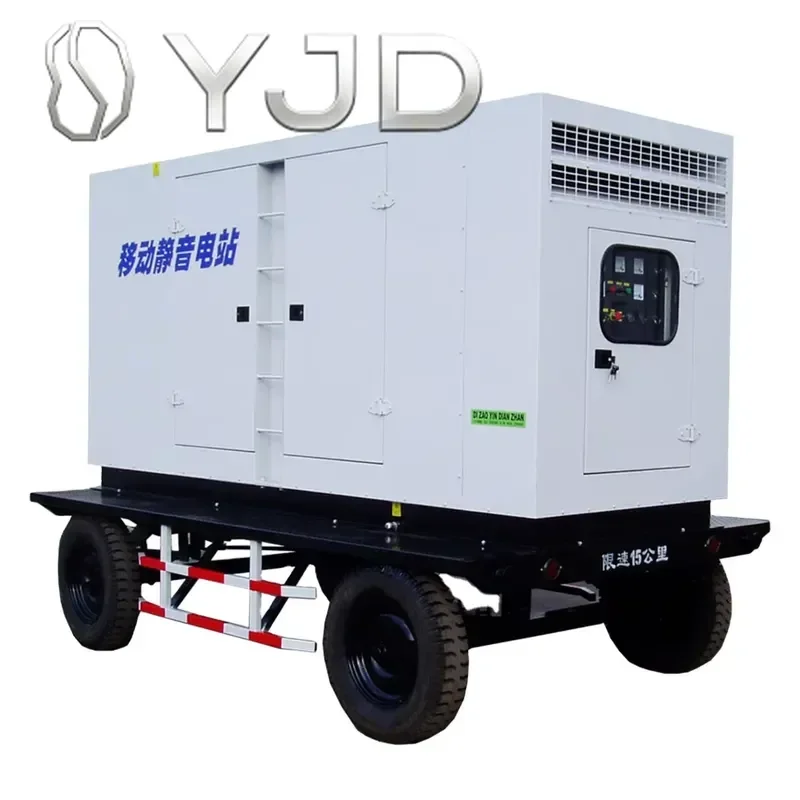 120KW/150KVA Mobile Trailer diesel Generator Silent Waterproof diesel Generator Set Electric Power Generator