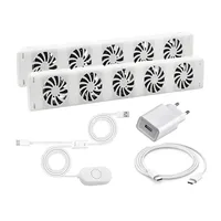 5 Fan  Intelligent Cooling Fans For Home Heating Radiator Airflow 50CFM 85m h Sustainability Automatic Thermostat