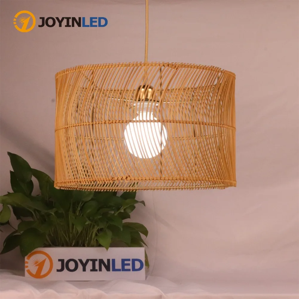 

JOYINLED 40cm Woven Rattan Ceiling Lamp, Modern Wave Design Natural Fiber Flush Mount Light for Living Room, Restaurant, Homesta