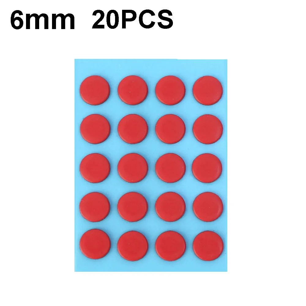 20PCS Red 6mm