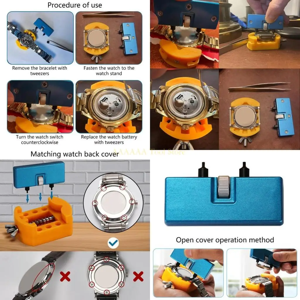 

A2BE WATCH MANEFITE WATCH Держатель для снятия ствола, часы, набор для замены батареи, набор для замены батареи 13-58 мм зажимы.