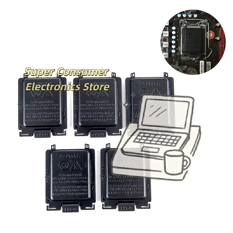 5Pcs CPU Socket Cover for LGA1156/1155/1150/1151 Motherboard Dust & Damage Proof Protection Cap