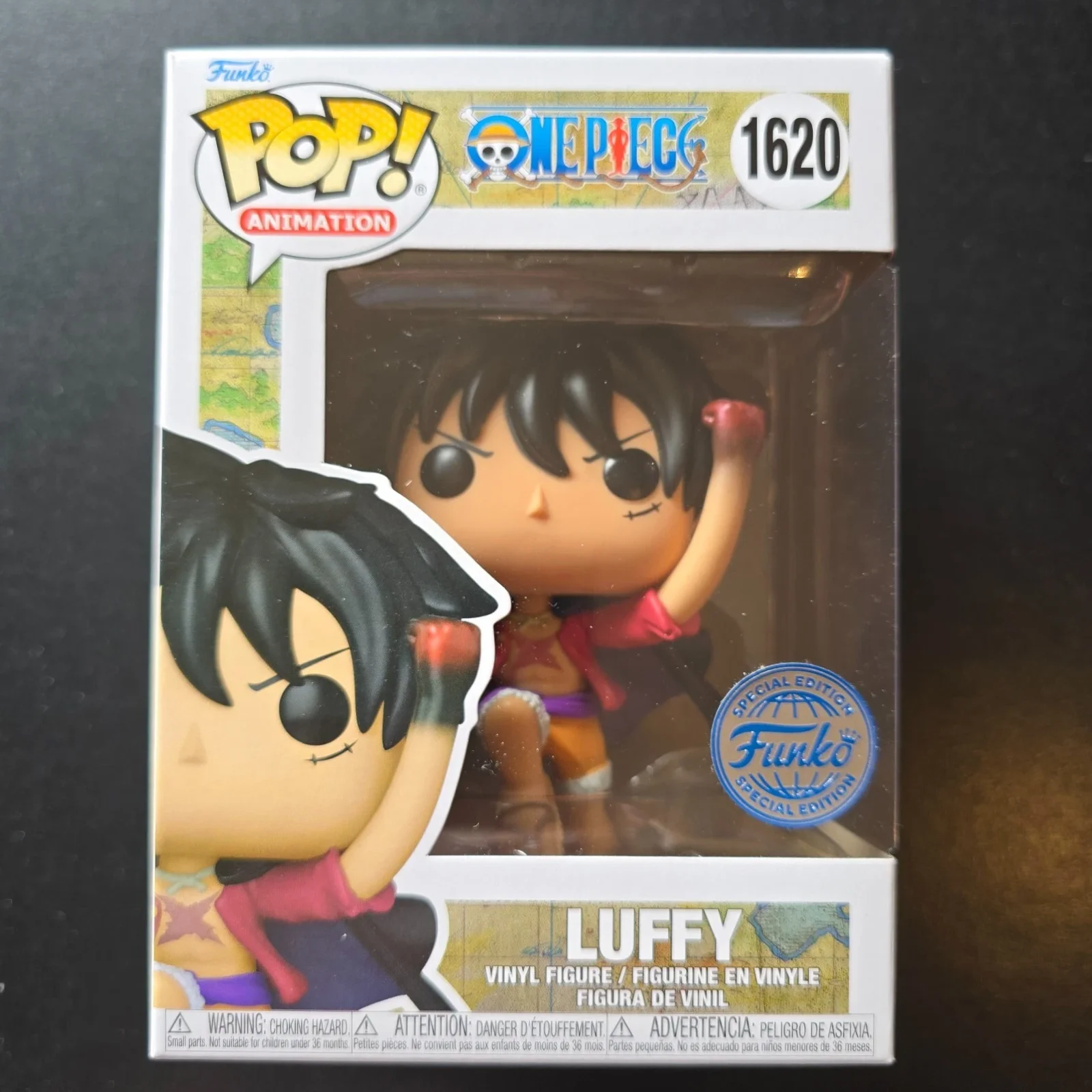 Figuras de acción de One Piece Monkey D Luffy 1620, Funko Pop, figura coleccionable de edición limitada, modelo de decoración de escritorio, juguete