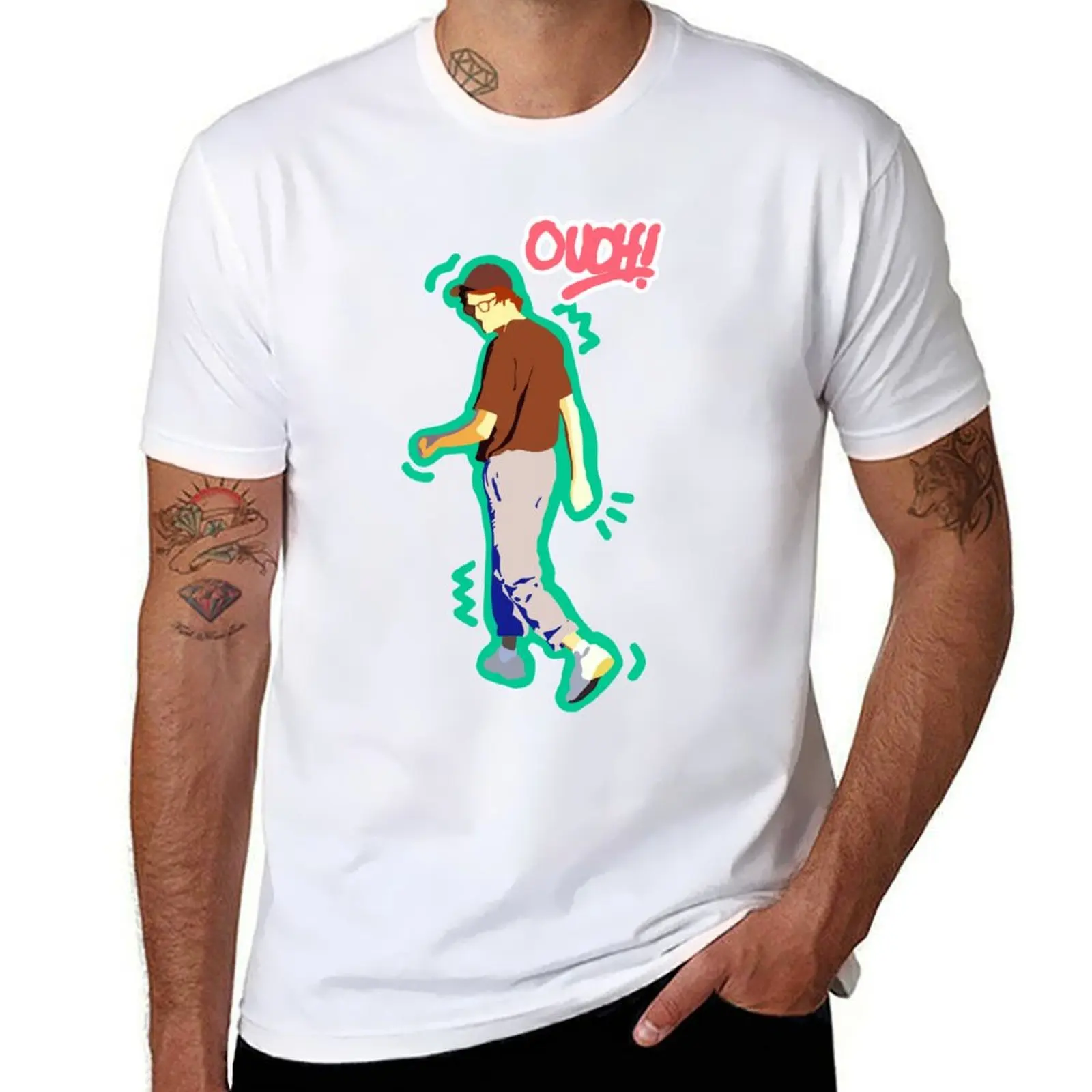

Matt Watson OUCH! T-Shirt t shirts for man cotton funny t shirt man casual T-Shirt