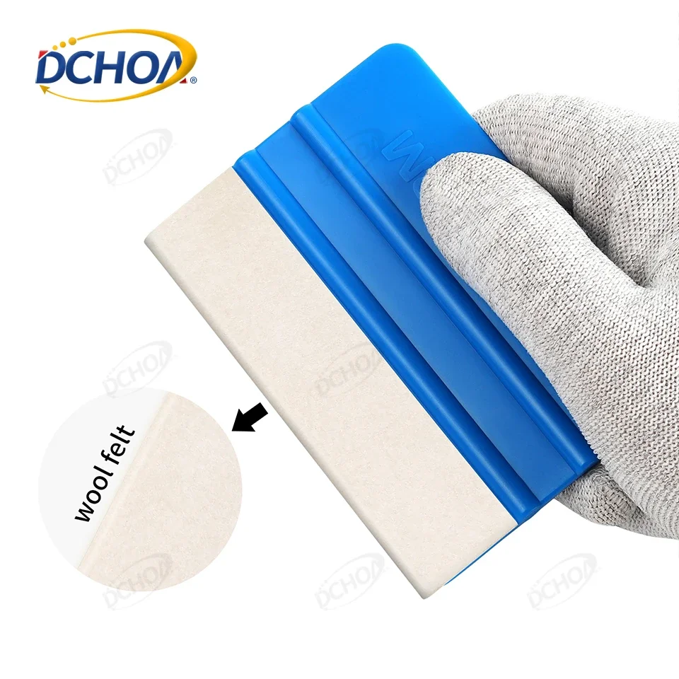 10Pcs Vinyl Wrap Squeegee Tool Set Felt Edge Car Film Scraper Wrap Application Kit for Auto Foil Decal Installation Accessories