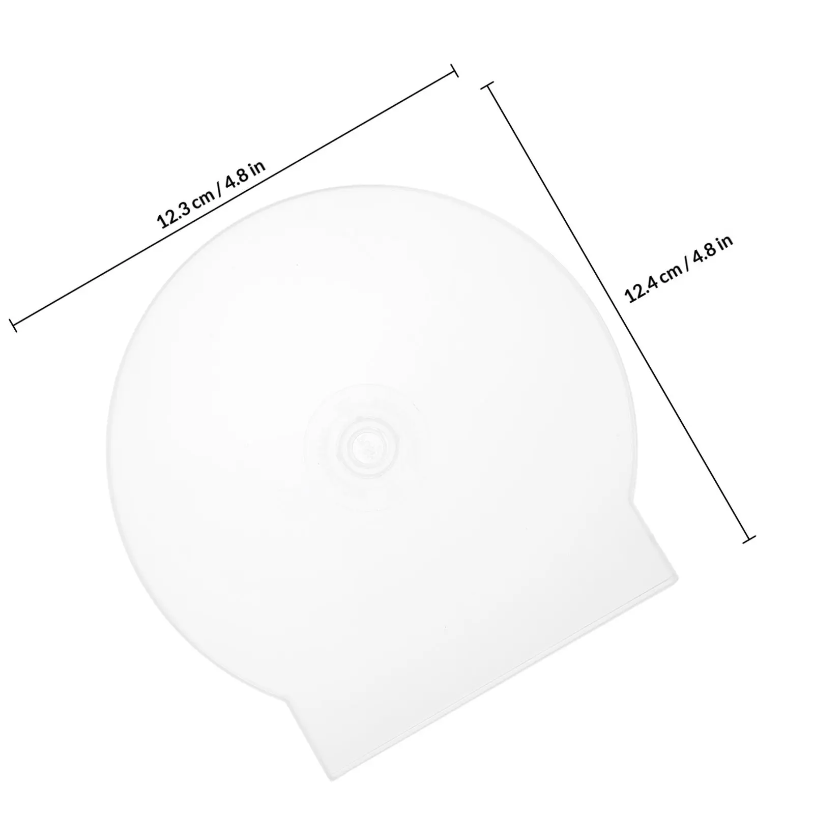 15Pcs Clam Shell Cd Dvd Case Transparent Plastic Storage Box Thickened Structure Disc Protector Portable Music