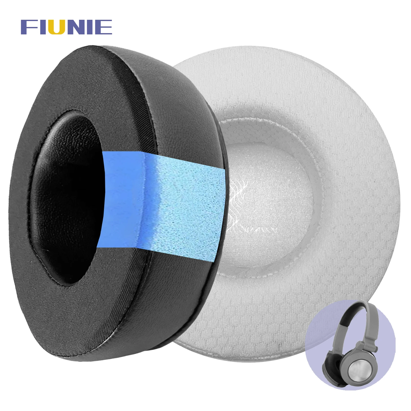 FIUNIE Replacement Ear Cushion Pads for JBL Synchros E40BT Headphones Earpads Earmuffs Sleeve Headset Headband