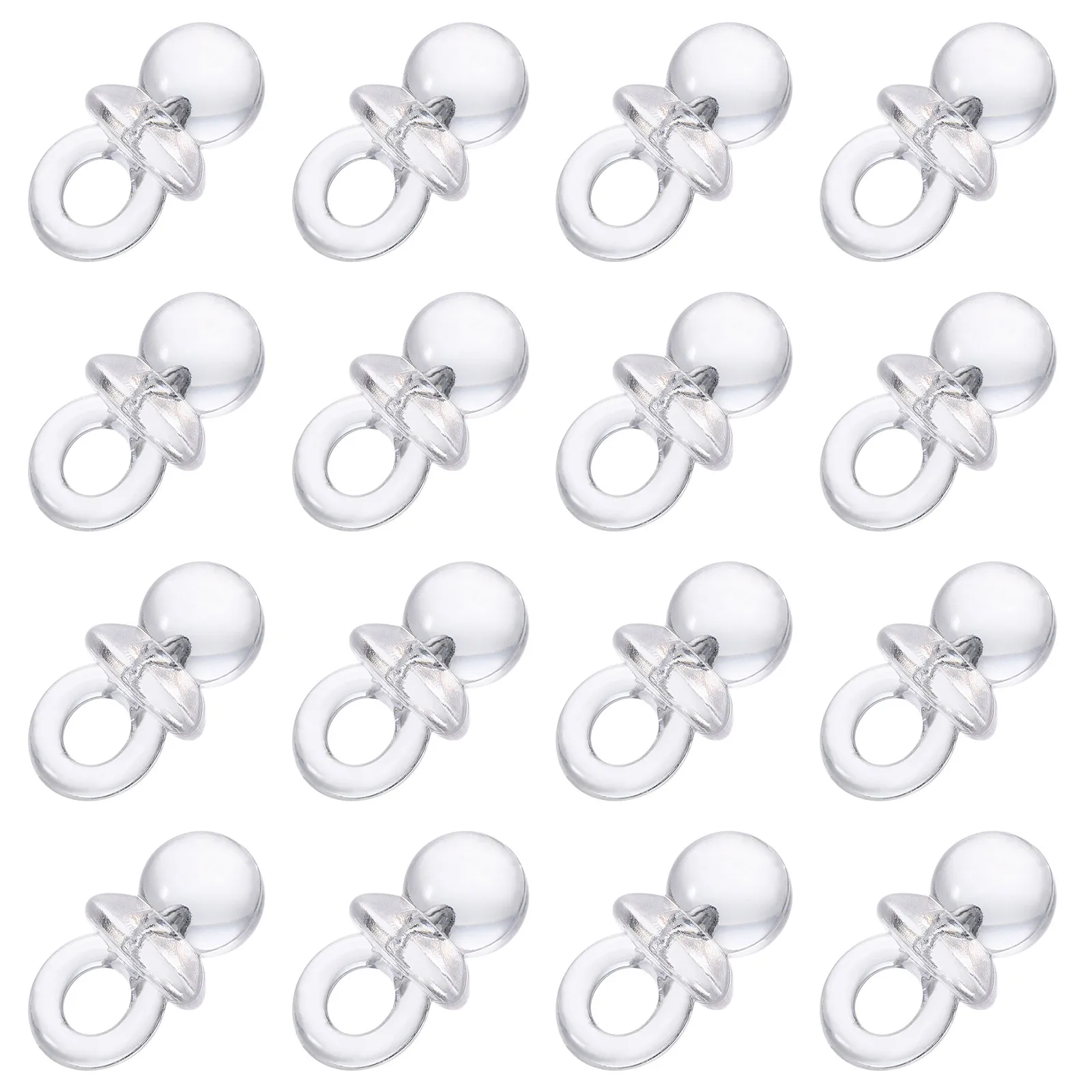 

50pcs Acrylic Baby Pacifier DIY Beaded Accessories Baby Shower Newborn Favors Necklace Decorations Safe Durable