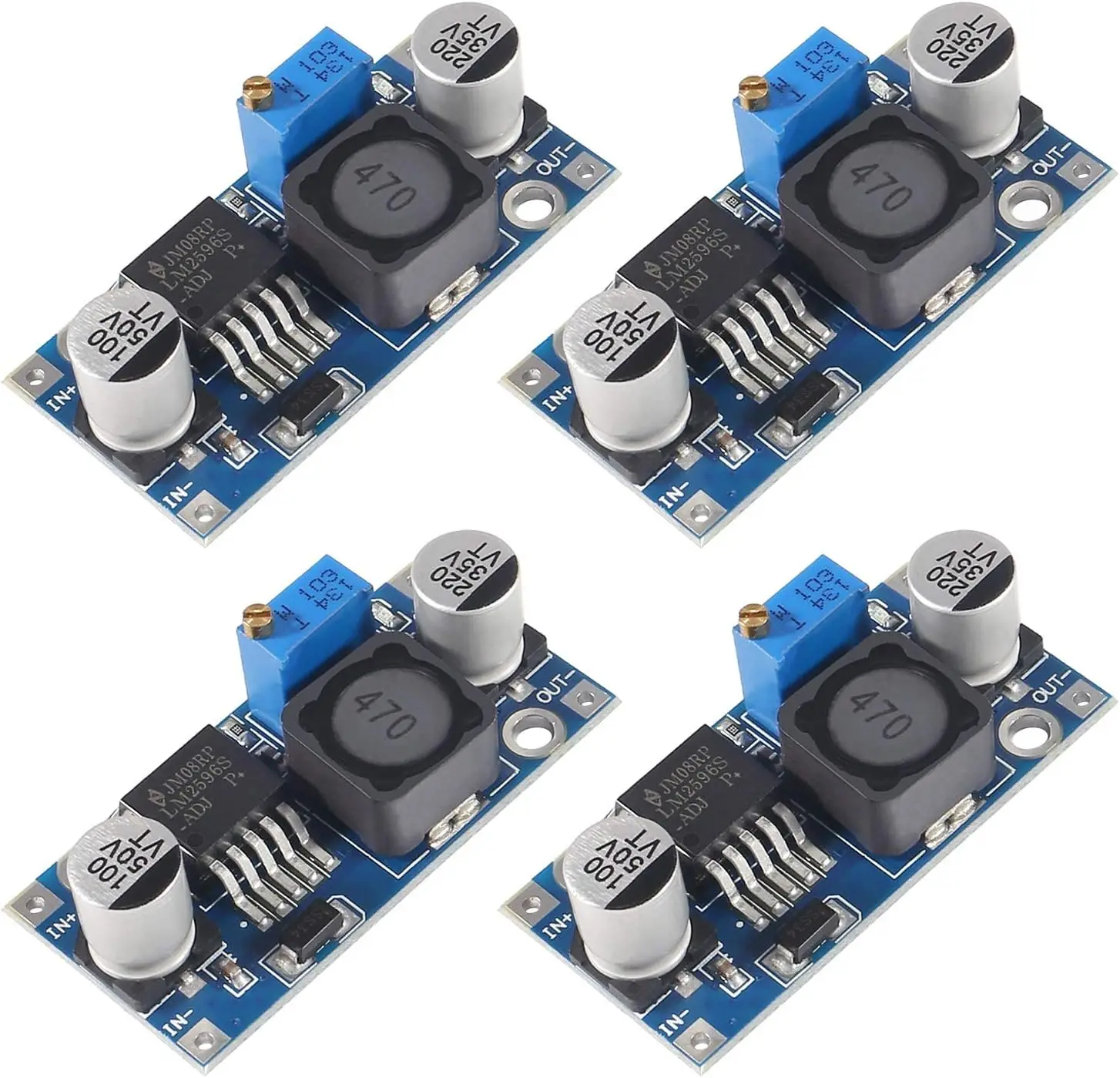 1/10PCS LM2596 DC-DC Buck Converter Spannungsregler 3,2 V-46 V zu 1,25 V-35 V Buck Converter Netzteil Step Down Modul