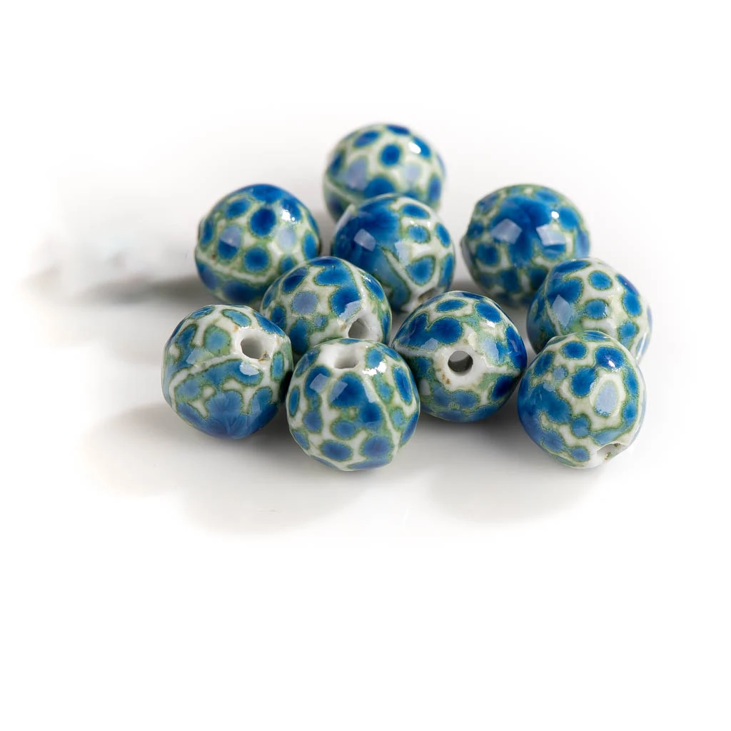10 stuks luipaard keramische kralen van hoge kwaliteit porseleinen sieradenaccessoires voor het maken van sieraden # MY262