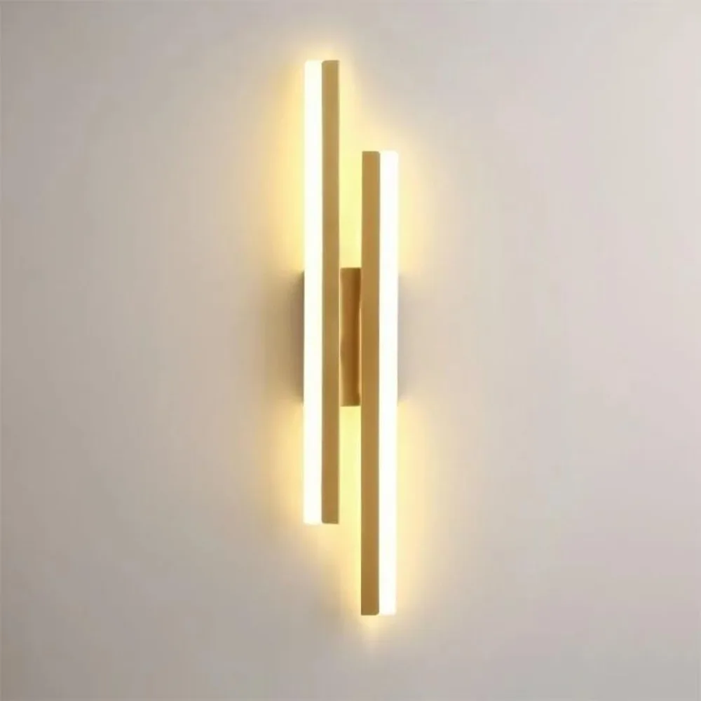 Modern LED Wall Light Indoor Dimmable Warm White 3000K Wall Lamp Wall Lighting Fixtures for Bedroom Living Room Corridor Gold
