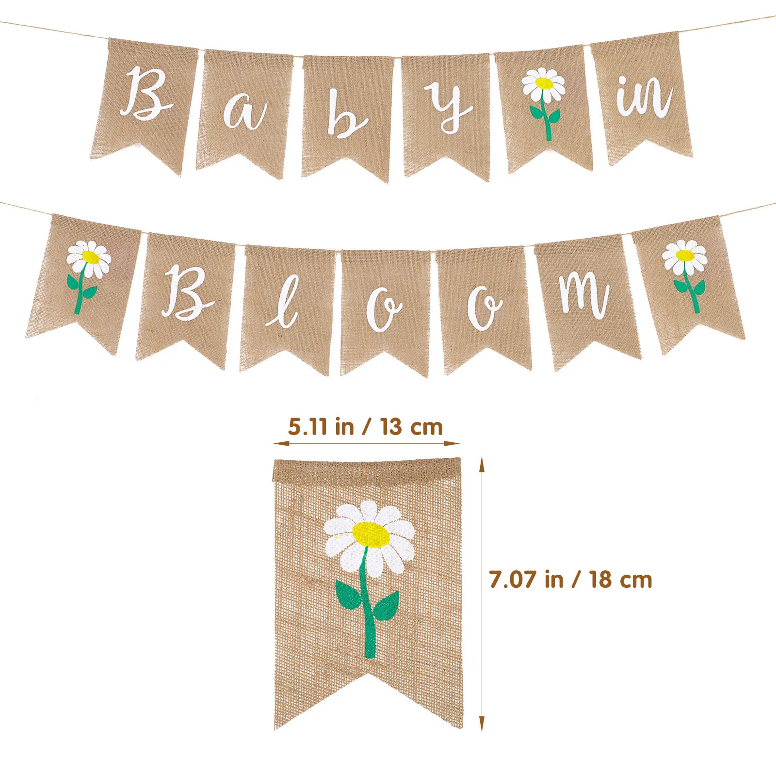 1Pcs Linen Banner Dovetail Party Decoration Baby 1St Birthday Linen Banner Photo Backdrop Birthday Supplies