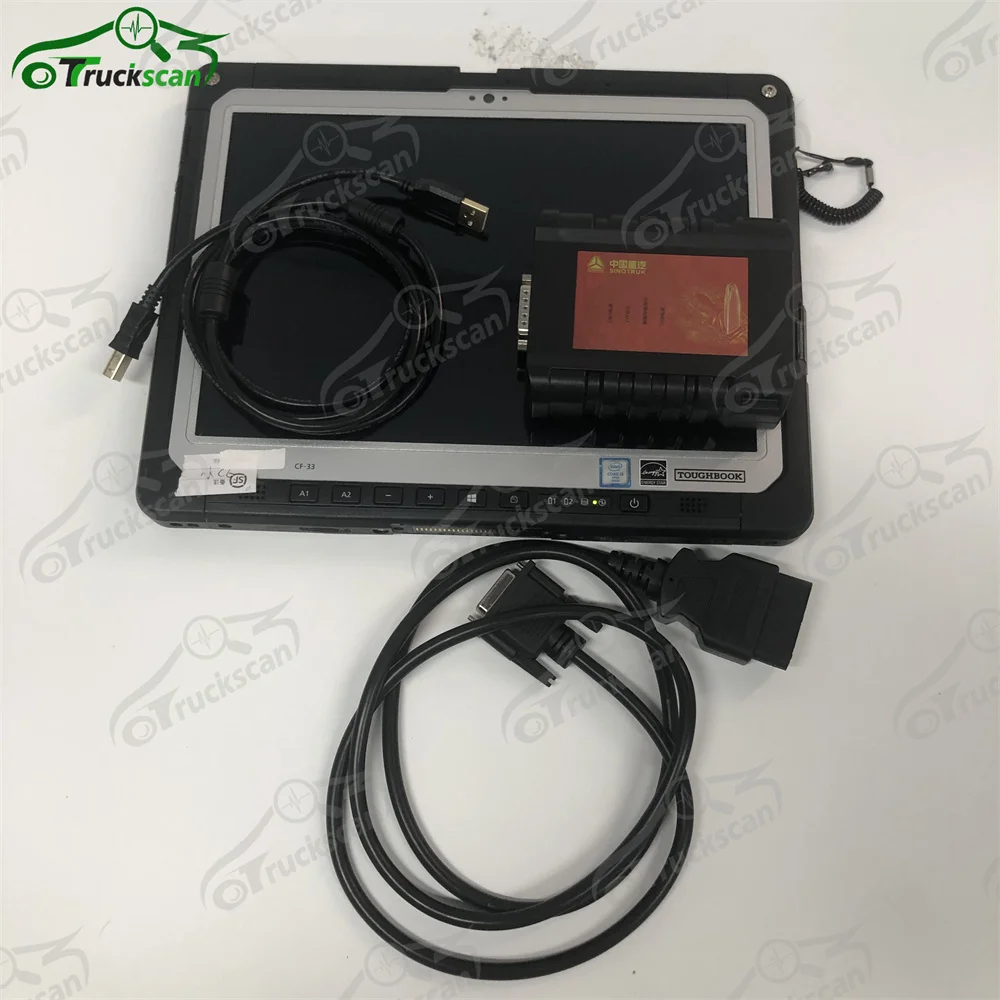 cf33tablet Truck Scanner Diagnostic Interface for SINOTRUK HOWO Cnhtc Diesel Engine Heavy Duty Diagnostic Tools