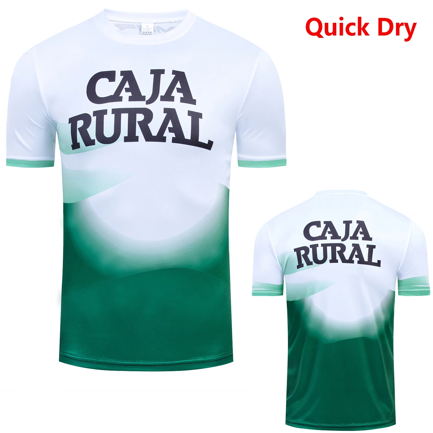 

2025 Quick Dry Running T-shirt CAJA RURAL CYCLING Jersey Men Women Training Maillot Ropa Ciclismo Pro Tight fitting Sportswear