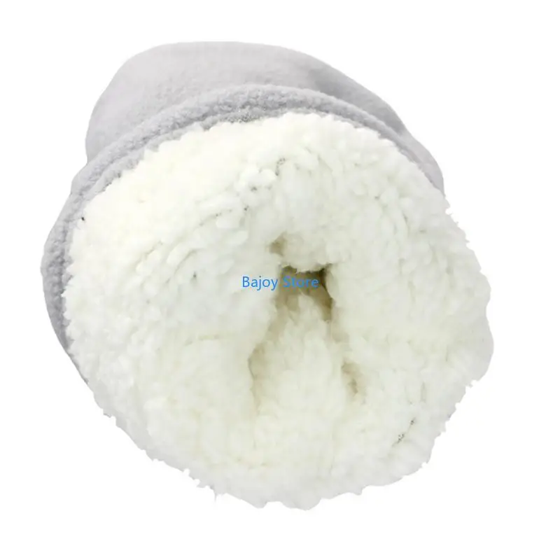 

63HE 1 Pair Kids Fleece Mittens Soft & Warm Lined Winter Gloves Solid Children's Hand Gloves for 4 to 7 Years Boys Girls