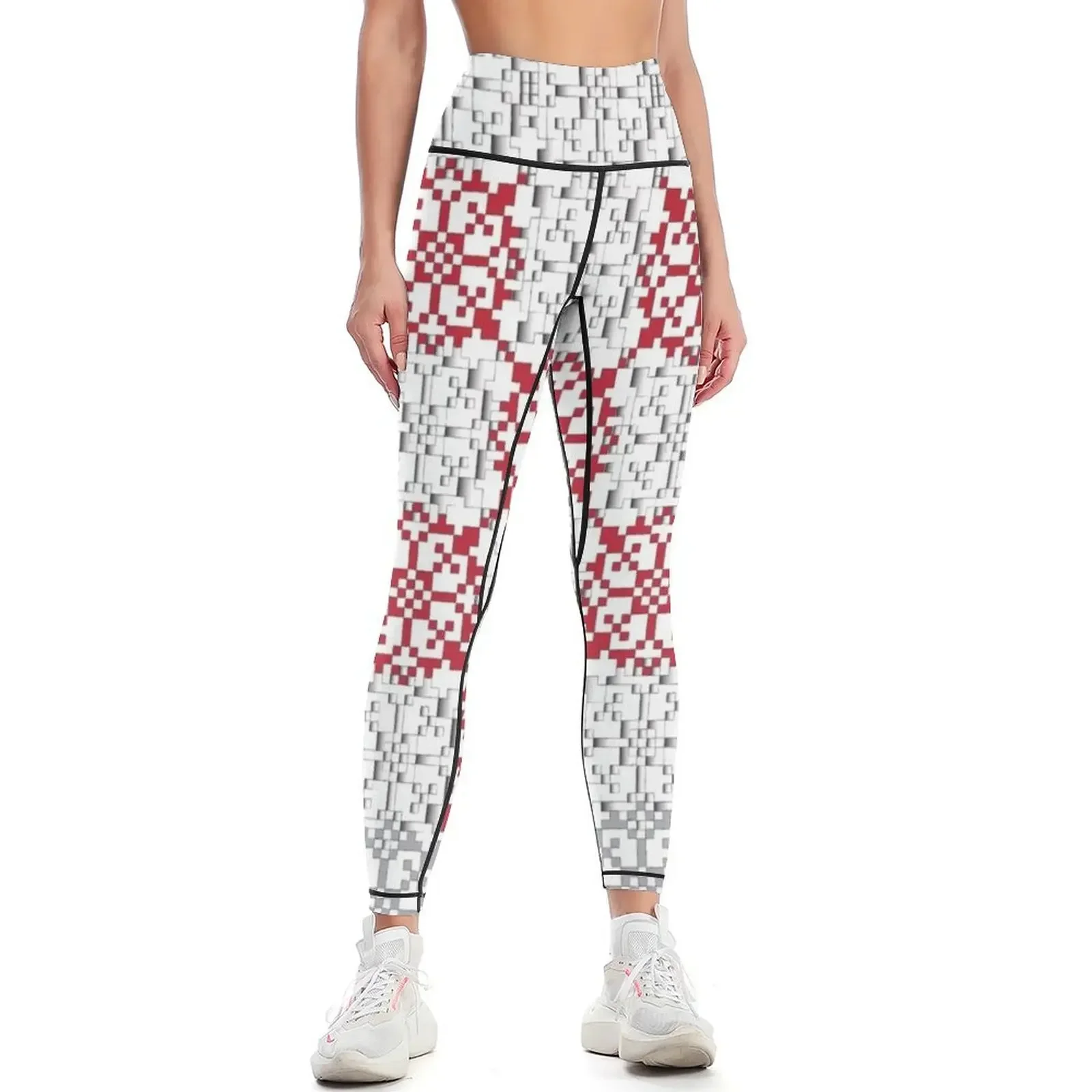 

Latvian Sun (folk art pattern) Leggings Female legging pants Sports female Jogger pants legging gym Womens Leggings