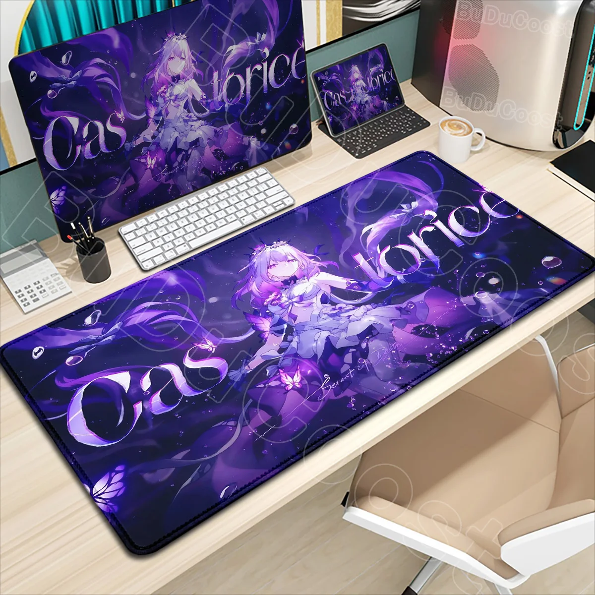 

Hyacine Castorice Mousepad Game Honkai Star Rail Chrysos Heir Mouse Pad Office Desk Pad Computer PC Gaming LockEdge Keyboard Mat