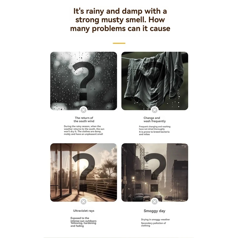 A05G-Foldable Travel Clothes Dryer-Compact Portable Clothes Dryer Featuring PTC Heating& Cover And Manual Operation