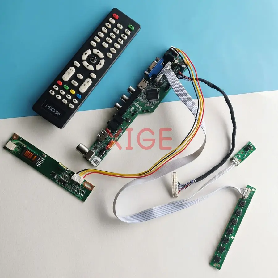 

Display Drive Board Fit CLAA154WA01 CLAA154WA03 CLAA154WA04 CLAA154WA05 1-CCFL 30 Pin LVDS 1280x800 1280*800 USB+AV+VGA+HDMI Kit