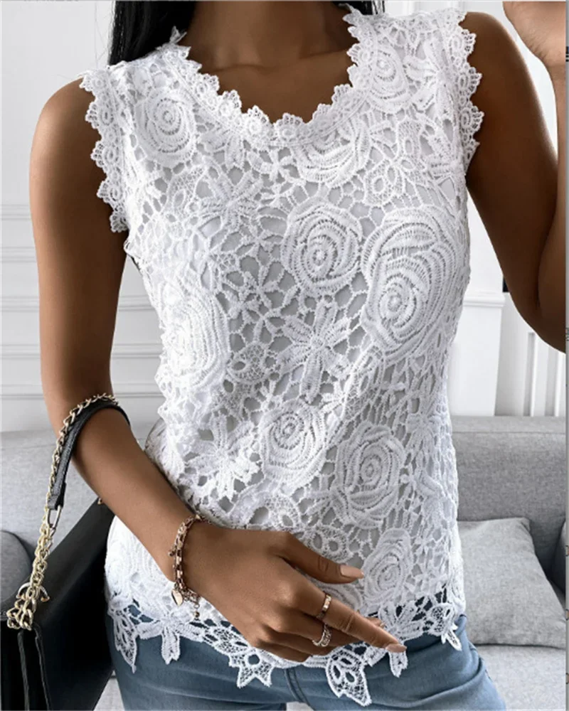 

2022 Fashion Women Sexy Satin Tank Tops Silk O-Neck Lace Strap Top Summer Vest Camisole Ladies Casual Shirt Sleeveless T-Shirt
