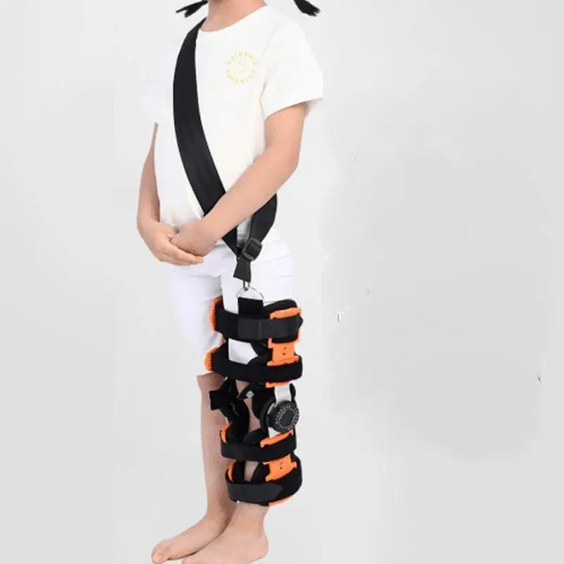 Children Adjustable Breathable Knee Joint Fixed Support for Fractures Postoperative Rehabilitation and Leg Shape Correction