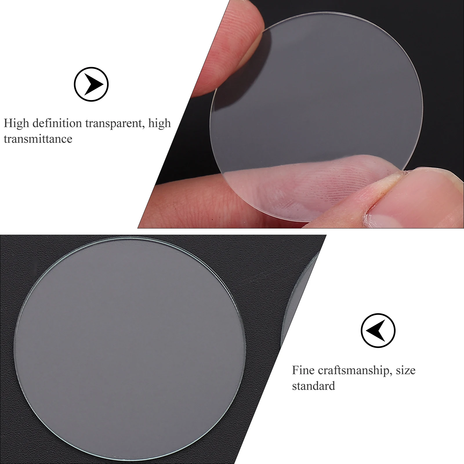 

4Pcs Steel Tempered Glass Film Clear Watch Screen Protector Rounded Edge Scratch Resistant Smart Watch Screen Protective Film