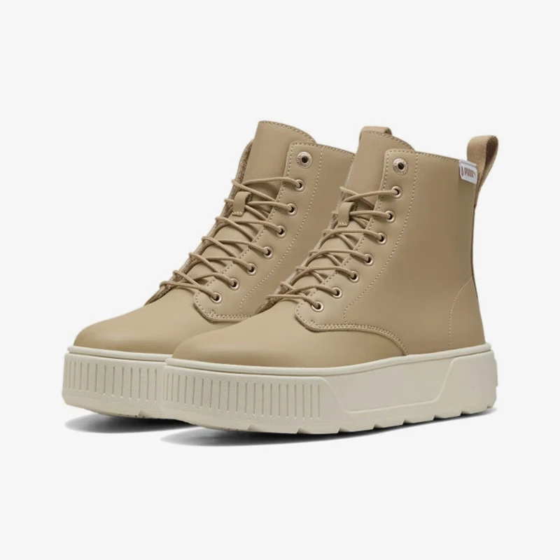 

Puma Womens Autumn and Winter New Classic Retro Leather Thick Sole Casual Sneakers 400883-02