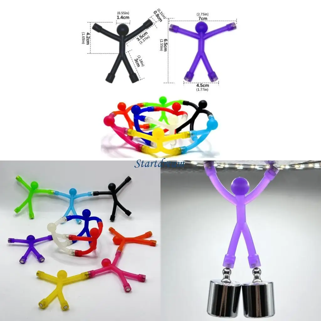 

10 Pcs Fridge Magnets Man Refrigerator Magnets Cool People for Boys K92C