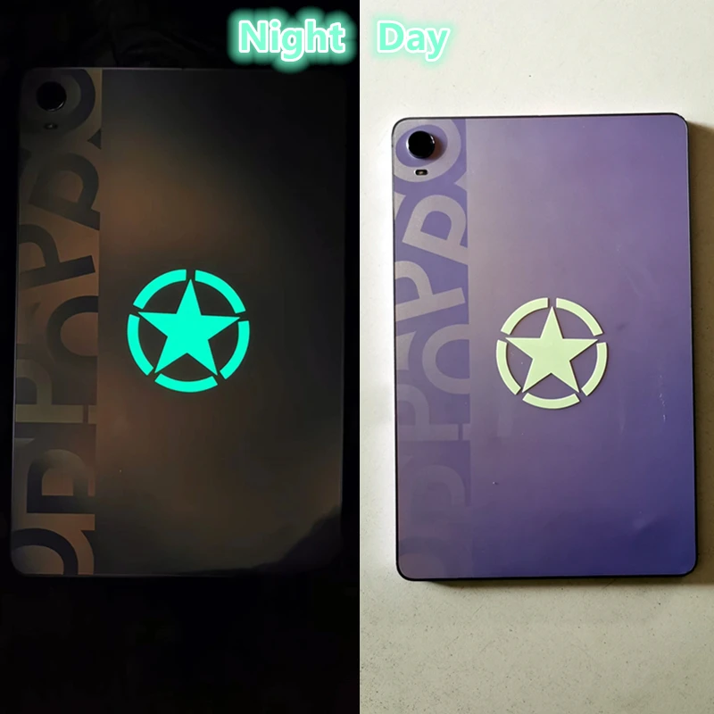 Car Stickers Five Pointed Star Pentagram Military Army Reflective Decals For Fuel Tank Cap Bumper Motorcycle Helmet D2