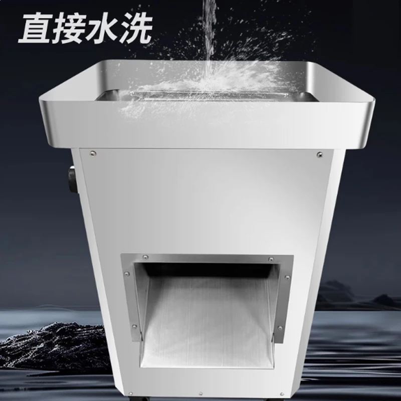 ماكينة تقطيع اللحوم التجارية، قطاعة كهربائية عمودية، قطاعة خضراوات الدجاج الممزقة للمطعم