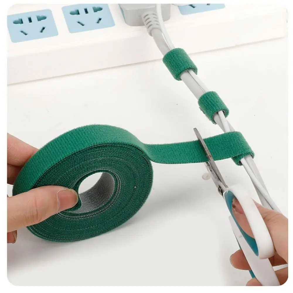 

5/10 Метров зеленых садовых стяжек 10 мм, многоразовые регулируемые подвязки для растений, лента для вьющихся растений