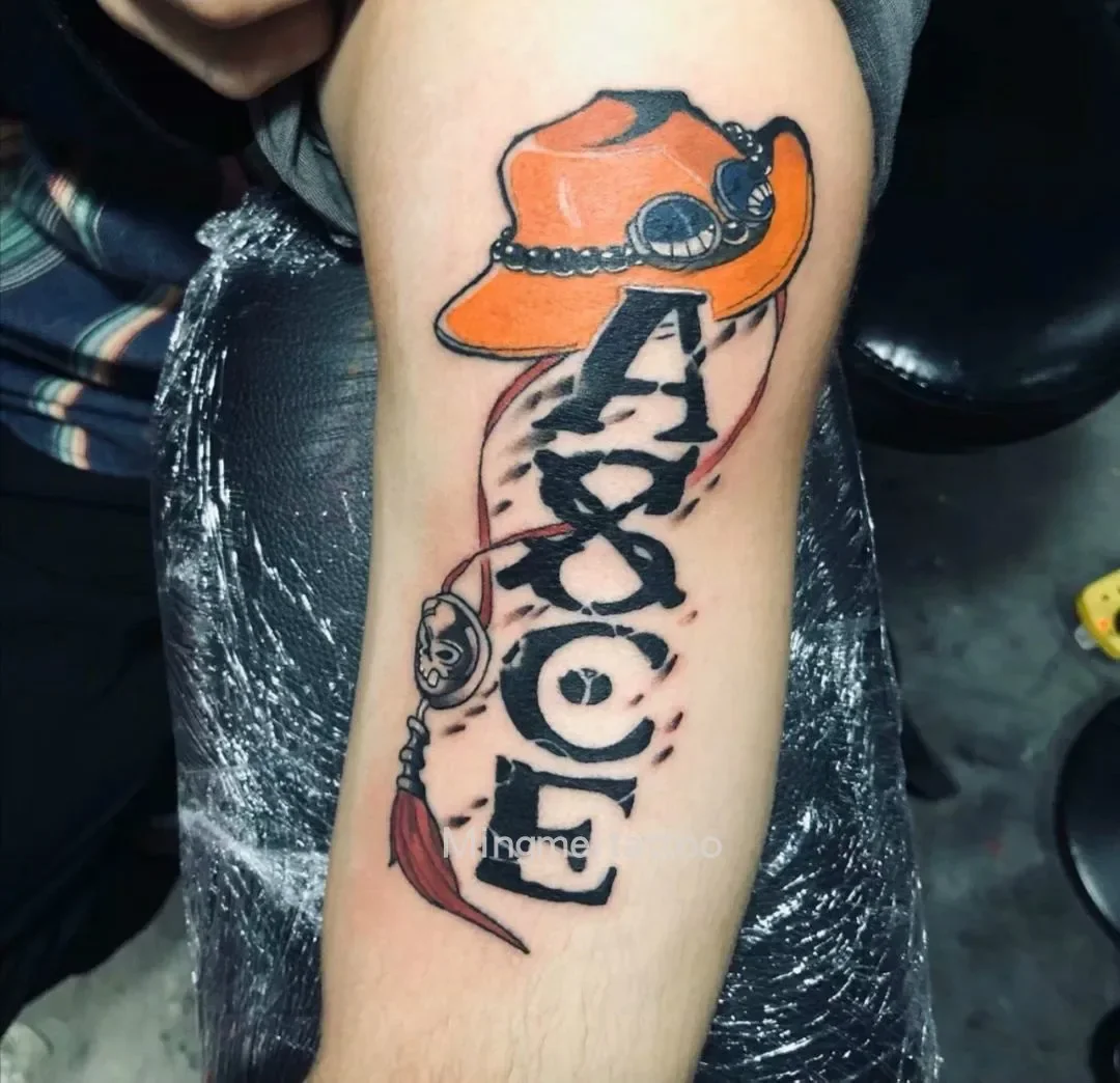 

Шляпа с буквами аниме временные татуировки водостойкая поддельная татуировка наклейка мультфильм рука татуировка на руку наклейка на тело