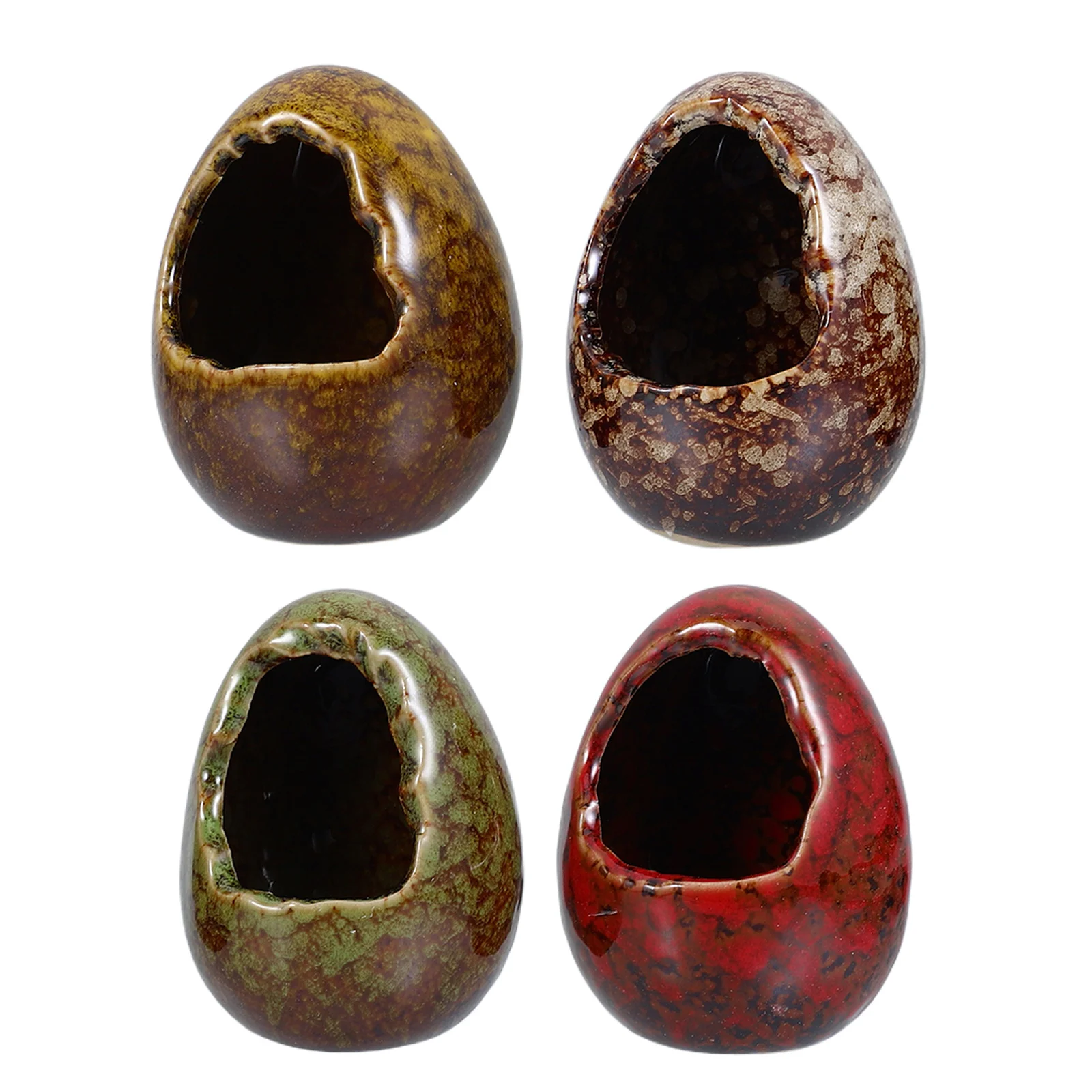 4 قطعة النمط الياباني الساشيمي أكواب الثلج الجاف العملي المدمجة السيراميك الحاويات ديكور للطاولات فندق مطعم لوحة الزينة