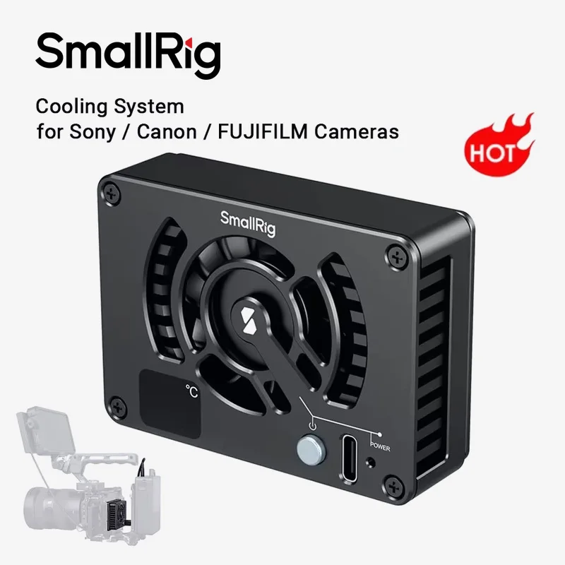 SmallRig Camera Cooling System for Sony ZV-E10 / A6700 /A7 IV /FX3/ FX30, for Canon R75 /R6/R7,  for FUJIFILM X-T4 Cameras -4815