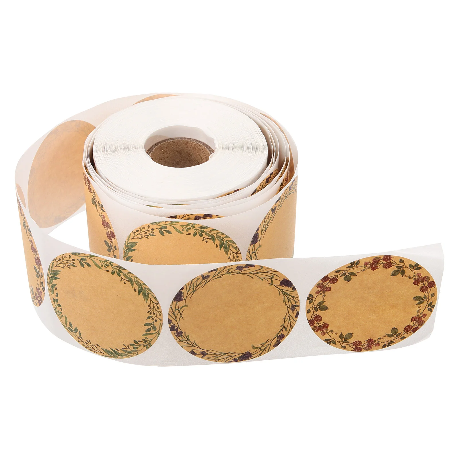 Label Sticker Scrapbook Stickers Labels Sealing Canned Gift Wrapping Package Self-adhesive Kraft Paper